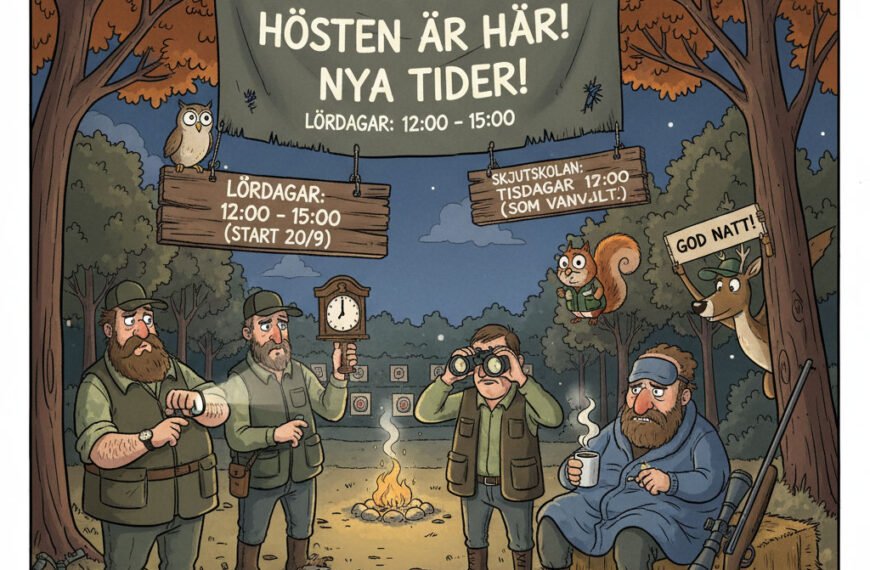 Ändrade skjuttider